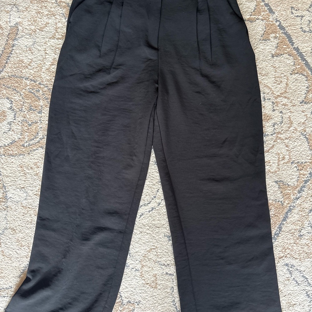 A&F Classic Black High-Waist Trousers
